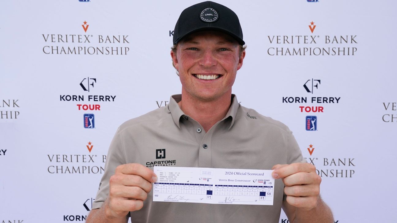 Frankie Capan III fires 58 at Korn Ferry’s Veritex Bank