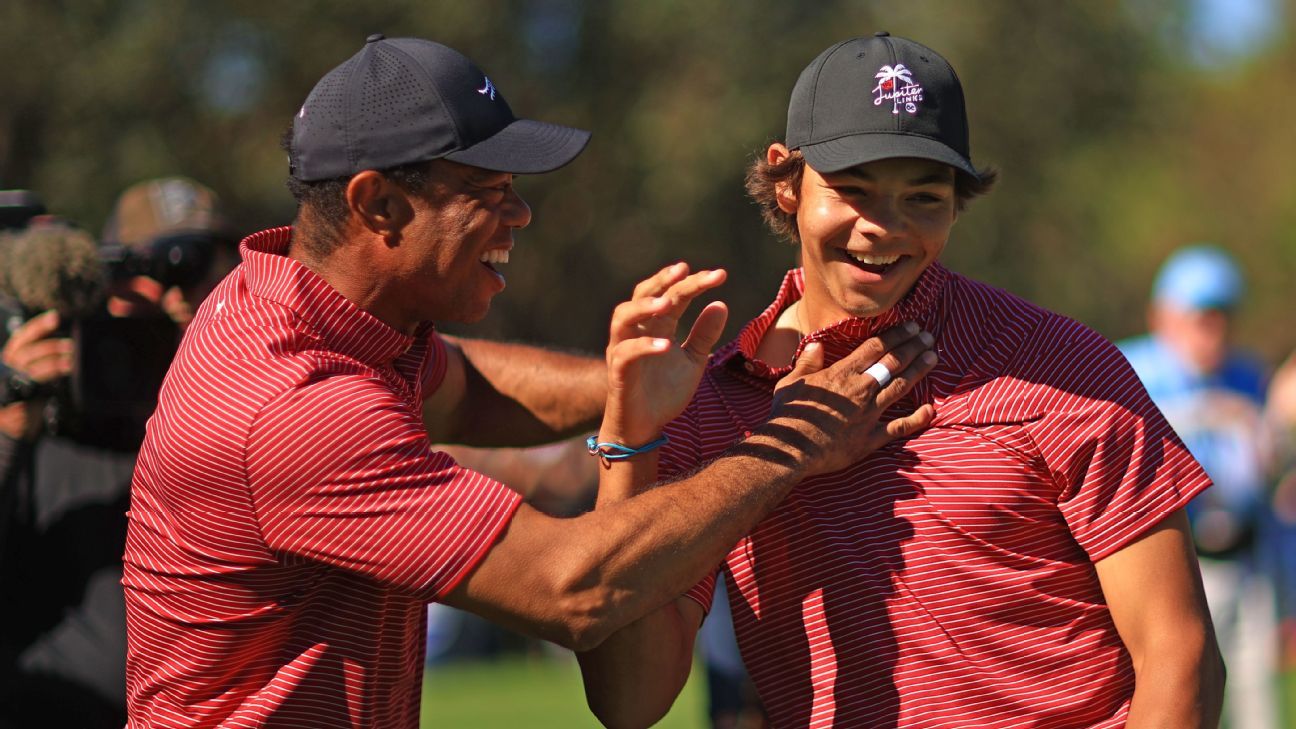 Charlie Woods, Tiger Woods’ son, gets hole-in-one at PNC Championship