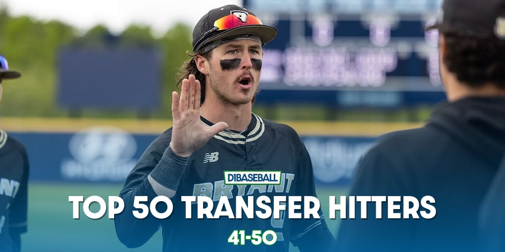 2025 Transfer Portal Hitters Top 50: 41-50 • D1Baseball