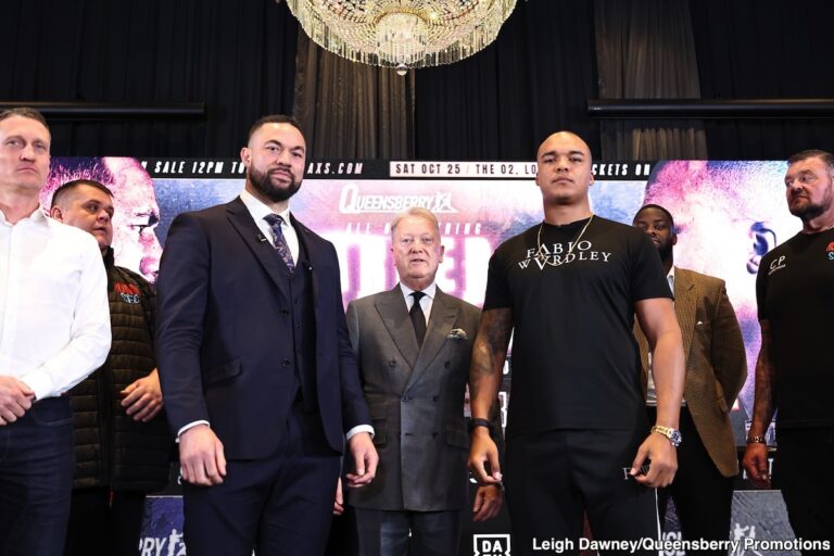 Fabio Wardley Ready For A Brutal Joseph Parker Test With Usyk Shot On The Line